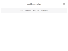 Tablet Screenshot of heatherchuter.com
